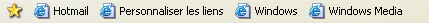 Barre d'outils (liens) Barre d'outils (liens)
