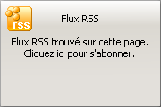 Présence d'un flux RSS Présence d'un flux RSS