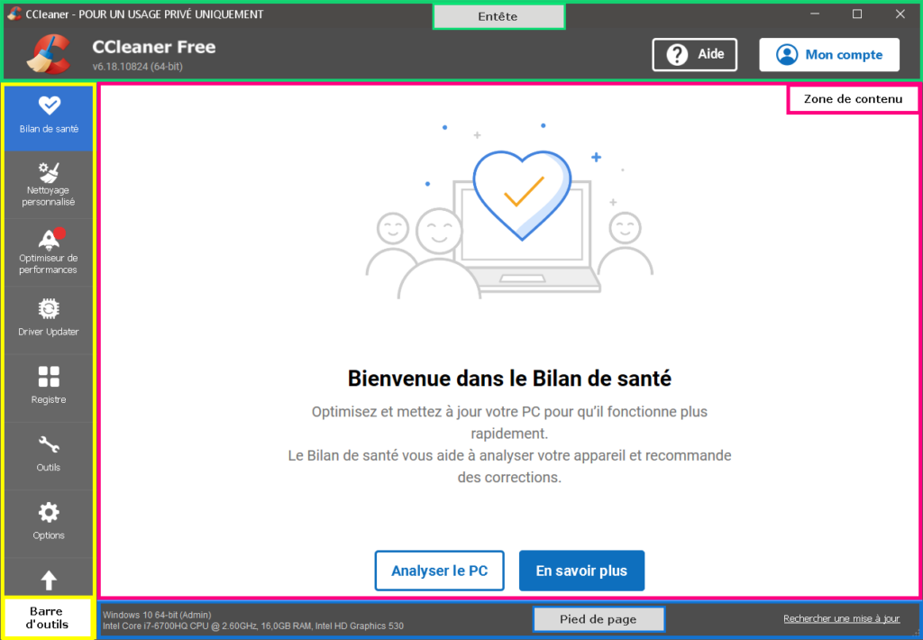 Ccleaner Function Interface et paramétrage de CCleaner – ASTUCES-INTERNET