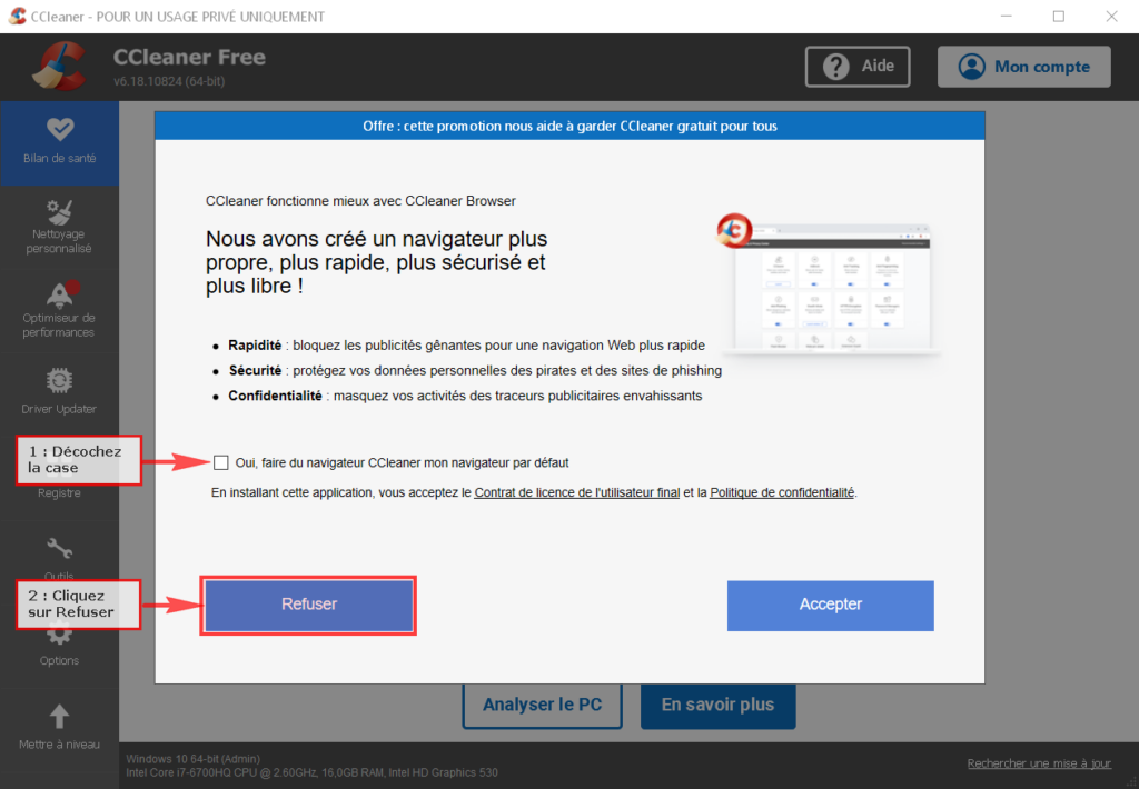 Téléchargement et installation de CCleaner – ASTUCES-INTERNET